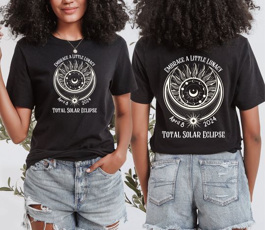 Total Solar Eclipse Shirt, April 8th 2024, Celestial Shirt, Eclipse Fan Gift