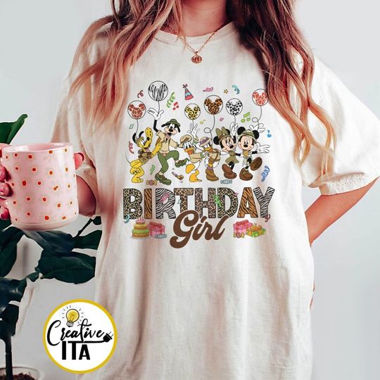 Disney Mickey & friends Animal Kingdom Birthday T-shirt