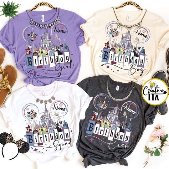 Personalized Disney Villains Birthday Shirt