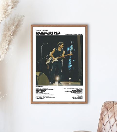 Discover Niall Horan, The Show Live On Tour Dublin n2, February 24th 2024 Poster