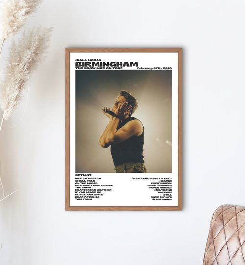 Niall Horan, The Show Live On Tour Birmingham, February 27th 2024 Poster