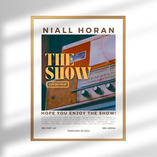 Niall Horan Poster, The Show Live on Tour, Belfast Night One Poster