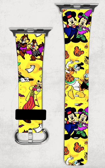 Discover Disney Halloween Chip n' Dale Pumpkin Watch Band