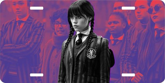 Wednesday Addams Solo License Plate