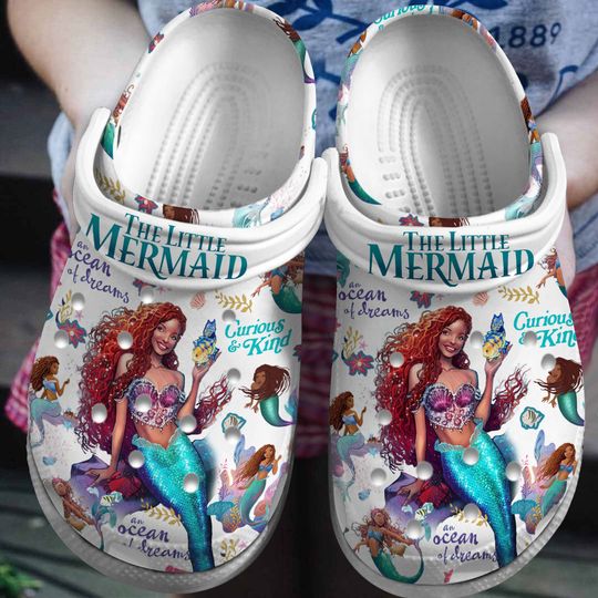 The Little Mermaid Disney Clogs, Cartoon Slippers, Cartoon Clogs Shoes