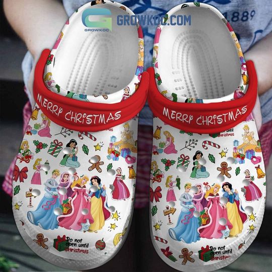 Merry Christmas Disney Princess Disney Clogs, Cartoon Slippers, Cartoon Clogs Shoes