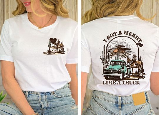 I Got A Heart Like A Truck shirt, Country Cowboys shirt, Cowboy Shirt