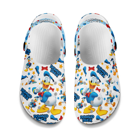 Donald Duck Disney Clogs, Cartoon Slippers, Cartoon Clogs Shoes
