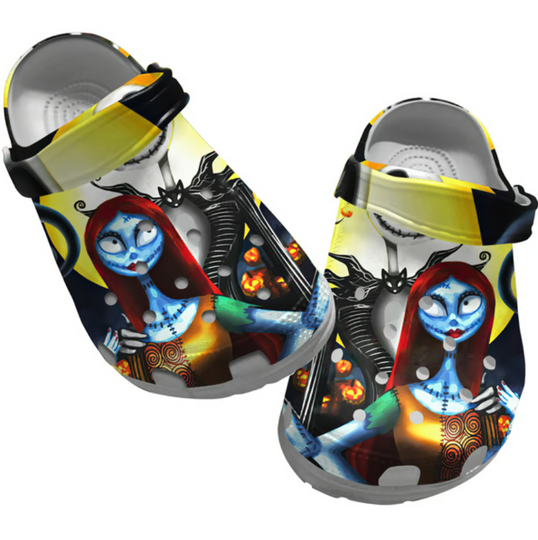 Love Sally The Pumpkin Queen Nightmare Disney Clogs, Cartoon Slippers, Cartoon Clogs Shoes