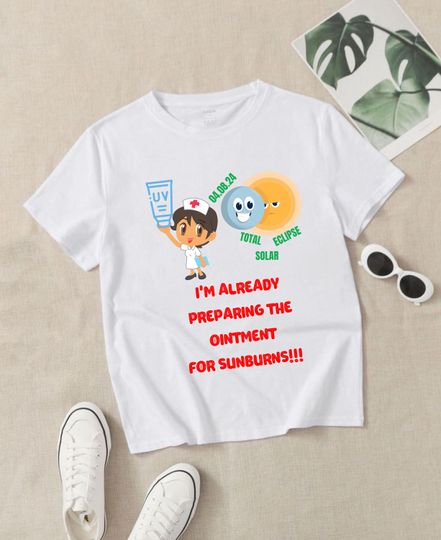 Discover Funny Nurse Solar Eclipse 2024 Shirt, Sun Moon Totality 2024