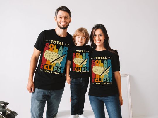 Discover Total Solar Eclipse 2024 Shirt April 8th 2024 Shirt Eclipse Event 2024 Shirt