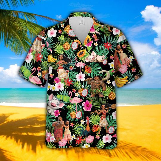 Ddisneyland Beach Shirt Ddisney Maui Moana Summer Hawaiian Shirt