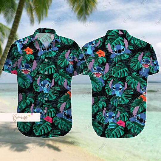 Discover Stitch Hawaiian Shirt, Stitch Tropical Shirt, Stitch Aloha Shirts