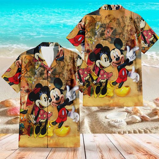 Discover Disney Mickey Minnie Hawaii Shirt,Mickey Hawaiian Shirt Summer Vacation