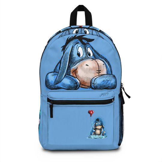 Discover Eeyore, Blue Backpack, School Kids Backpack, Winnie The Pooh Backpack