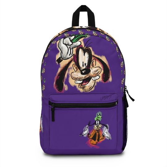 Goofy Purple Kids School Backpack, School Disney Design Bag