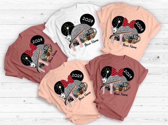 Custom Name Disney Epcot 2024 Shirt, World Traveler Shirt