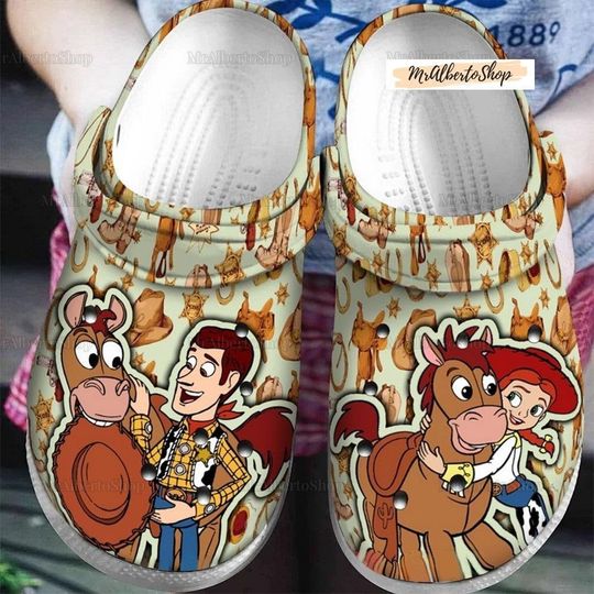 Woody And Jessie Shoes, Disney Toy Story Disney Clogs