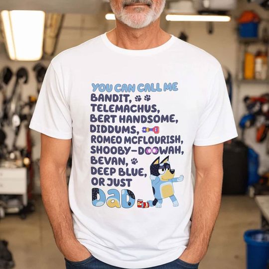 Discover BlueyDad Bandit Bingo Shirt