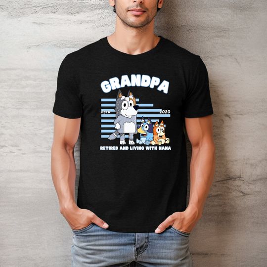 Discover Grandpa Blue y Shirt, funny grandpa shirt, fathers day shirt