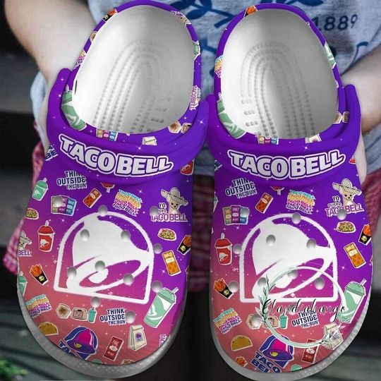 Taco Bell Slipper, Personalized Taco Bell Shoes Disney Clogs