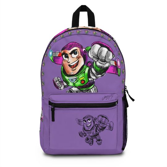 Discover Buzz Purple School Backpack, Toy Story School Purple Bag