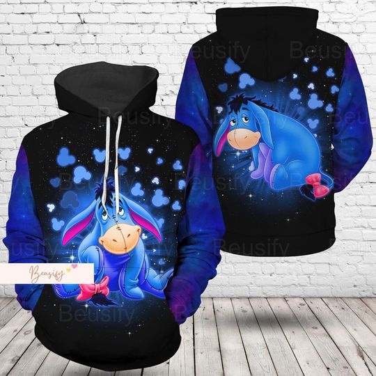 Discover Disney Eeyore Hoodie, Winnie The Pooh 3D Hoodie