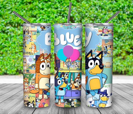 Blue Dog 20oz Tumbler, BlueyDad Tumbler
