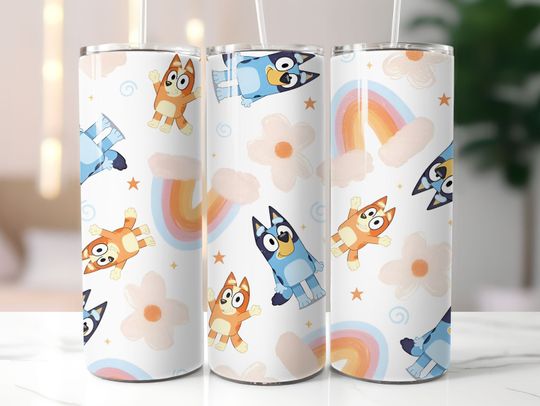 Blue Dog Tumbler, BlueyDad 20oz Tumbler