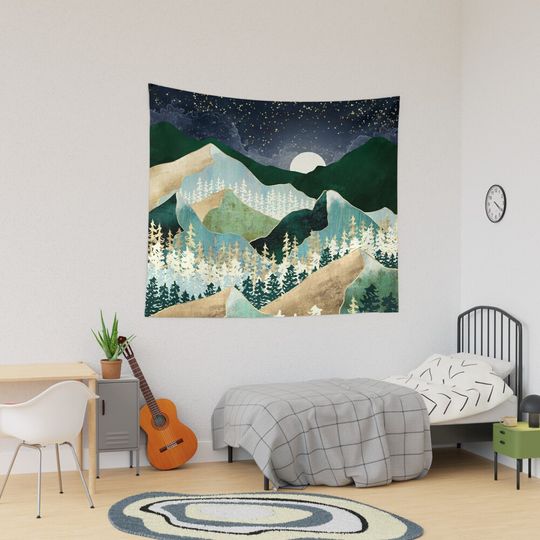 Discover Spring Night Vista Tapestry