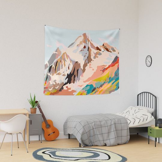 Discover glass mountains Tapestry
