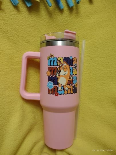 BlueyDad mama chilli heeler tumbler