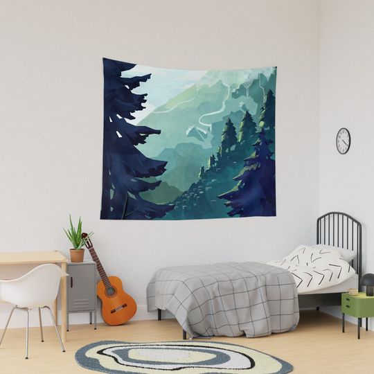 Discover Canadian Mountain Tapestry