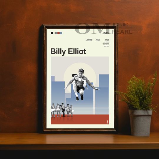 Discover Billy Elliot Movie Poster, Retro Movie Print, Vintage Movie Posters