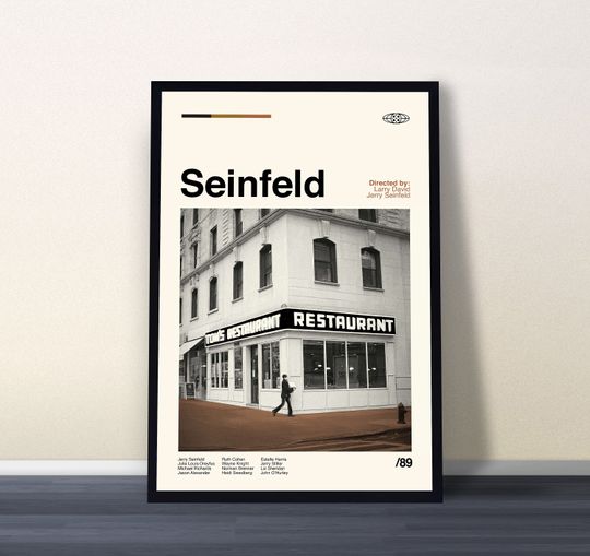 Seinfeld Poster, Seinfeld Movie, Seinfeld Movie Poster, Minimalist Movie Poster