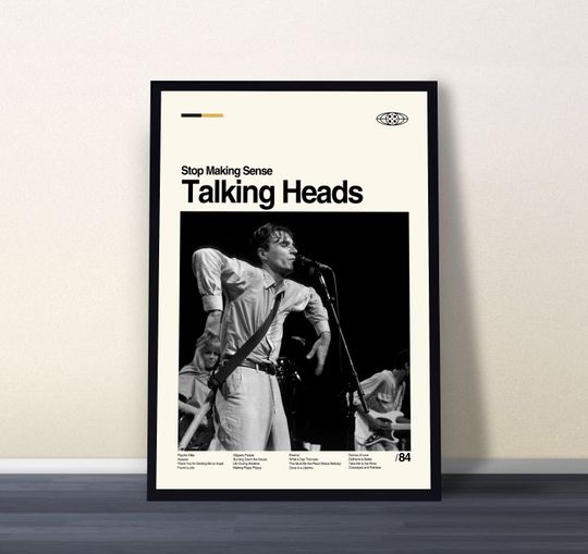 Talking Heads Movie Poster, Talking Heads Print, Movie Poster