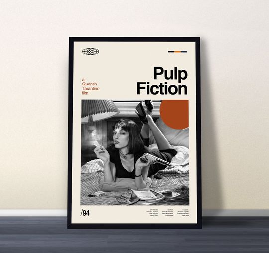 Pulp Fiction Movie, Pulp Fiction Art, Pulp Fiction Poster, Movie Poster