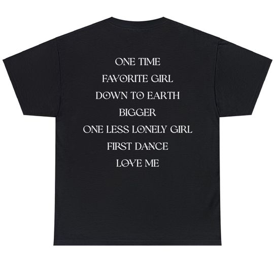 Justin Bieber - My World T-shirt, Justin Bieber Concert & Tour Merch