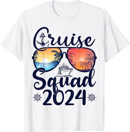 Discover Cruise Squad 2024 Summer Vacation Matching Family Cruise T-Shirt