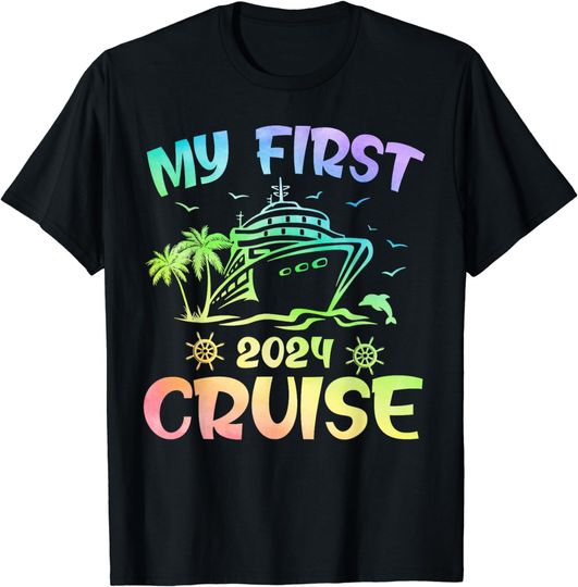 Discover My First 2024 Cruise Kids Vacation Matching Family Ship T-Shirt