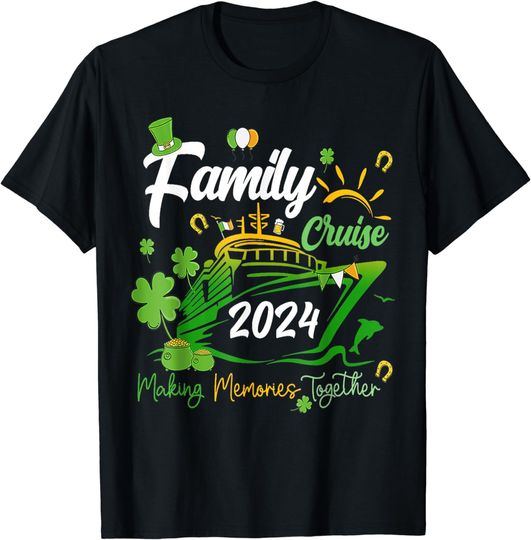 Discover St Patrick's Day Cruise 2024 Ship Family Matching Costume T-Shirt