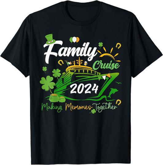 Discover St Patrick's Day Cruise 2024 Ship Family Matching Costume T-Shirt