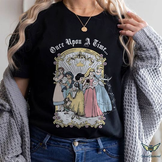 Discover Vintage Princess Once Upon A Time Shirt