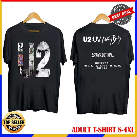 U2 Band 2024 Concert T-Shirt Achtung Baby Tour 2024 U2 Band Tee Shirt Gift