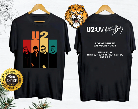 Discover 90s Vintage Achtung Baby Tour 2024 U2 Band Shirt