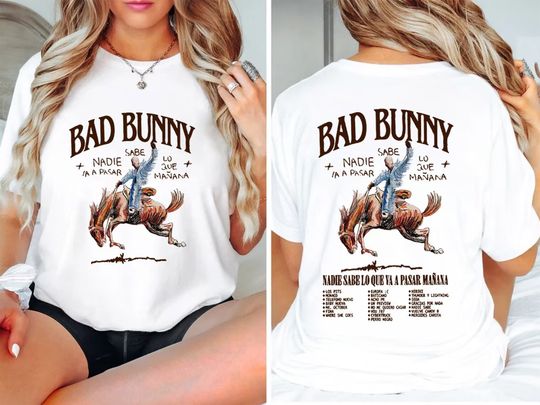 Discover Bad Bunny Most Wanted Tour tshirt