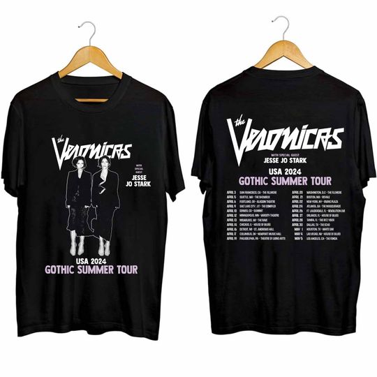 Discover The Veronicas - Gothic Summer Tour 2024 Shirt, The Veronicas Band Fan Shirt