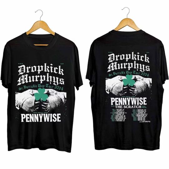 Discover Dropkick Murphys St. Patricks Day Tour 2024 Shirt