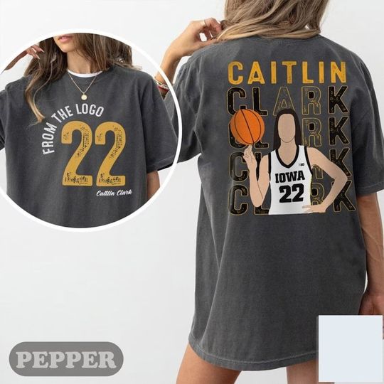 Discover Caitlin Clark Shirt, From The Logo 22 Caitlin Clark T-Shirt