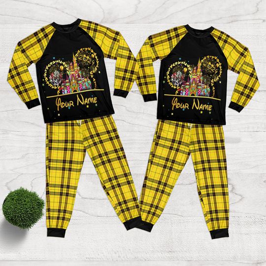 Personalized Disney Christmas Family Mickey Vacation Pajamas Set